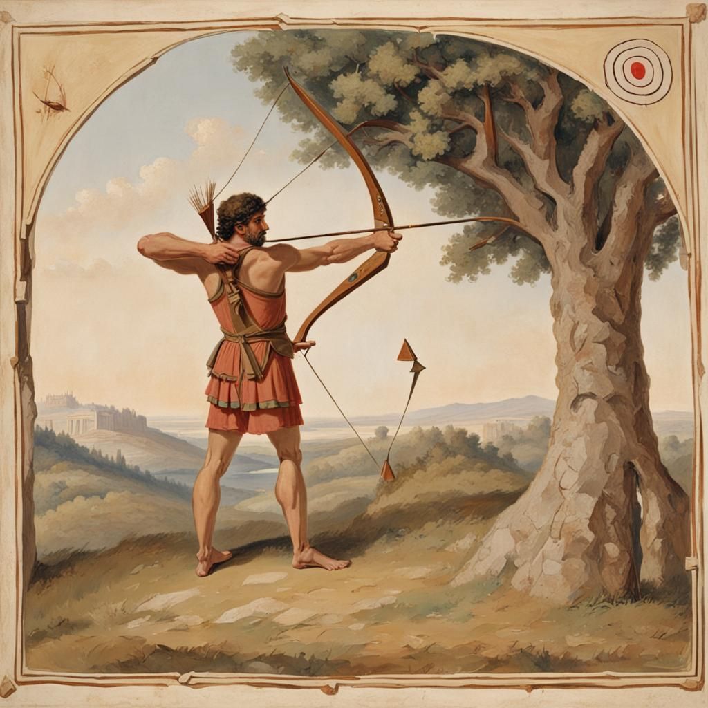 Archer's Arrowhead View of Target Tree