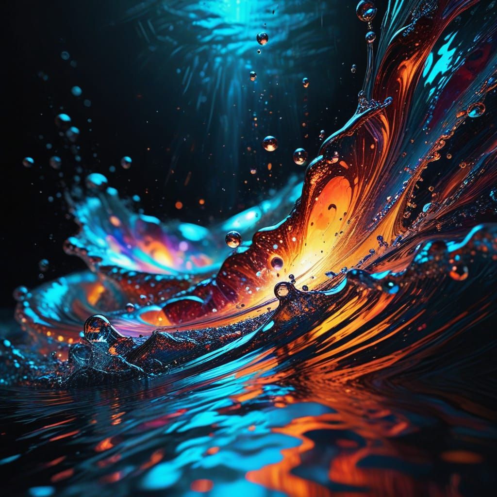 Vibrant Abstract Art in Motion
