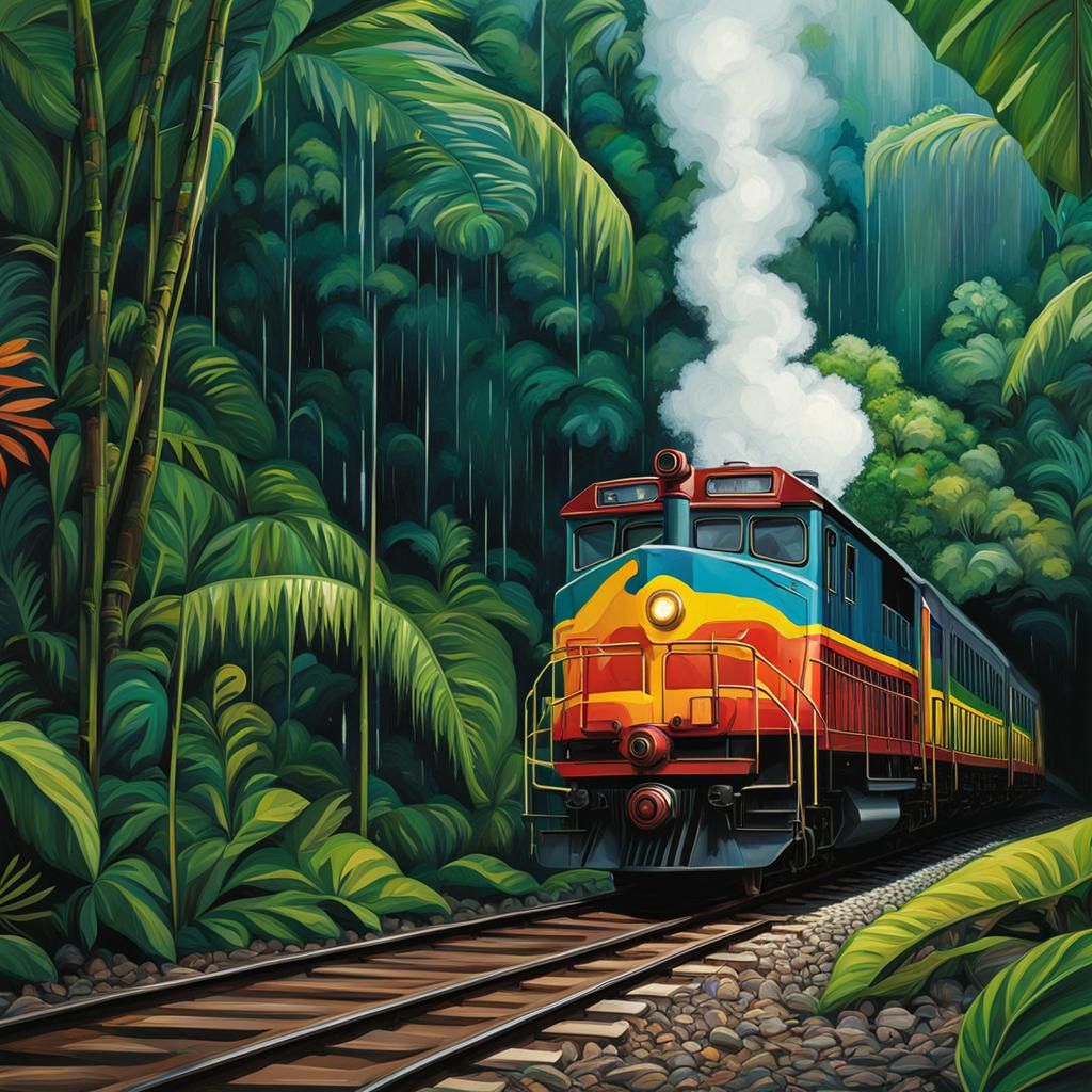 Kuranda Railway Train Through Australian Rainforest