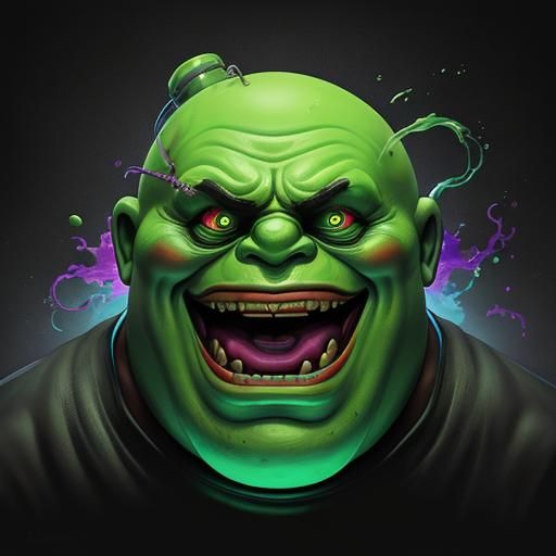 Hyperrealistic Slimer from Ghostbusters Splash Art