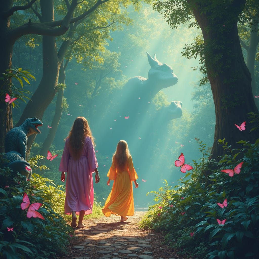 Arcturian Gods in a Prehistoric Forest