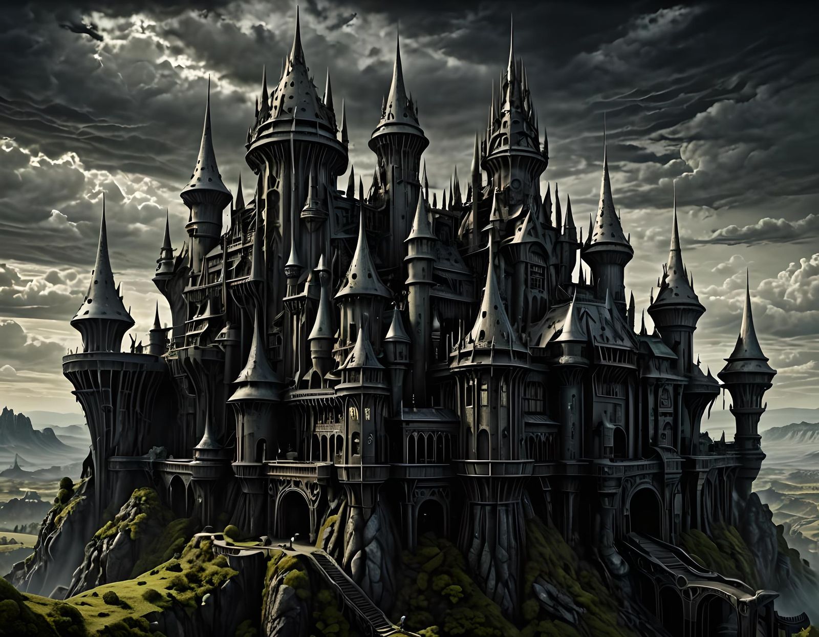 Epic Castle Nightmare: A Dark Digital Masterpiece