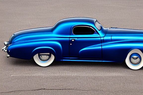 Classic Blue Dodge Coupe