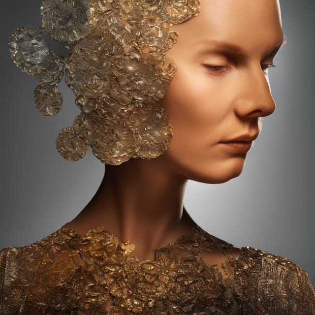 Hyperrealistic Portrait in Golden Hour Lighting