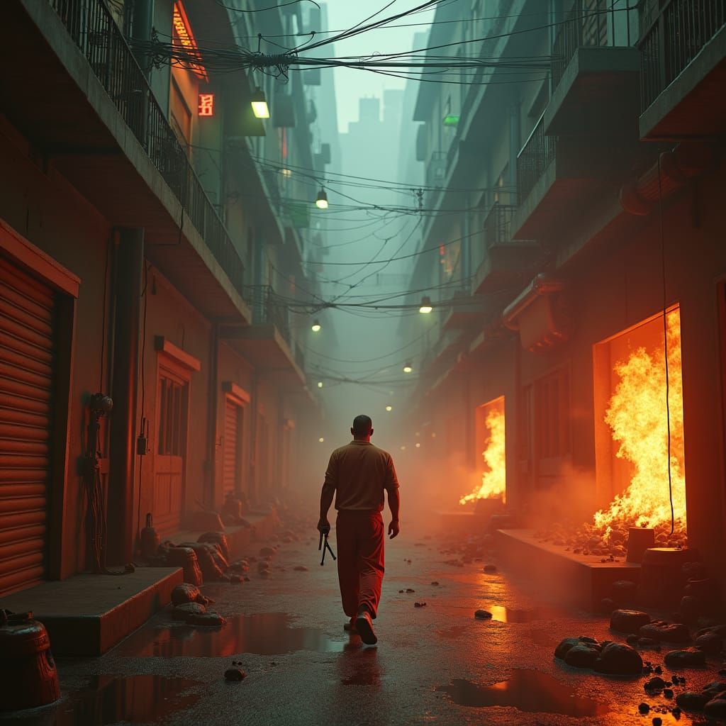 Cinematic Action Scene in 4K Resolution