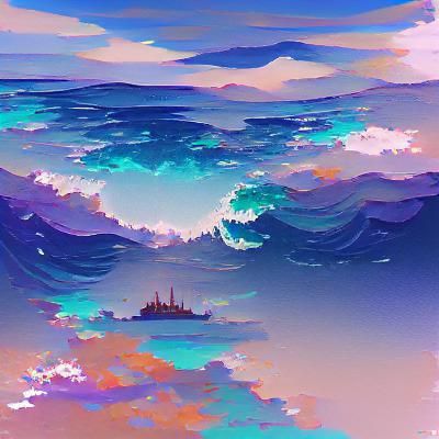 Serene Ocean View with Gentle Waves