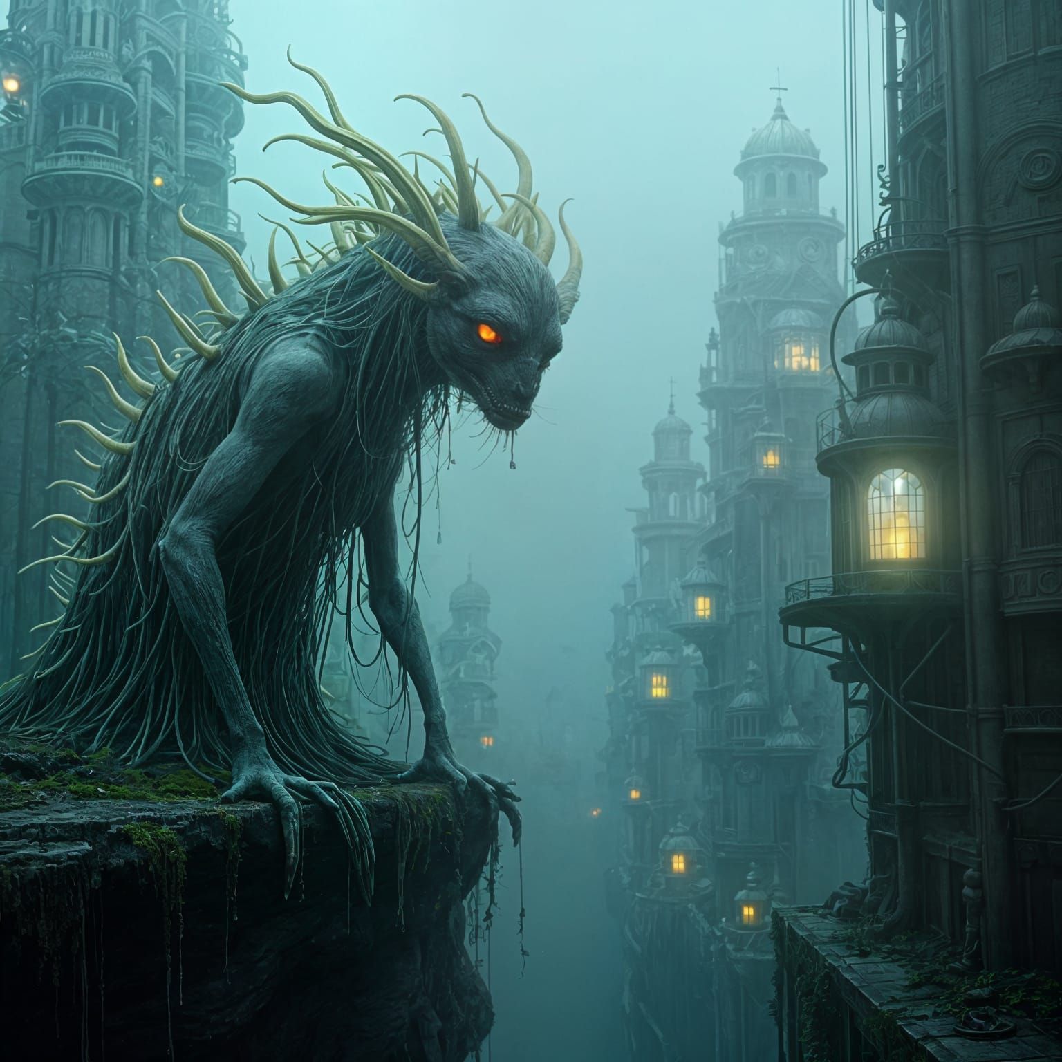 Whimsical Dystopian Creatures Generated by AI