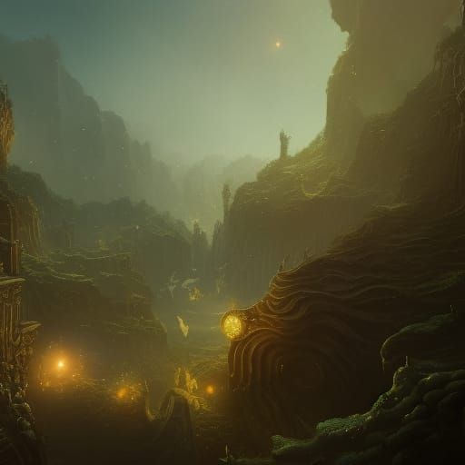 Fantastical Dreamscape in Deep Color