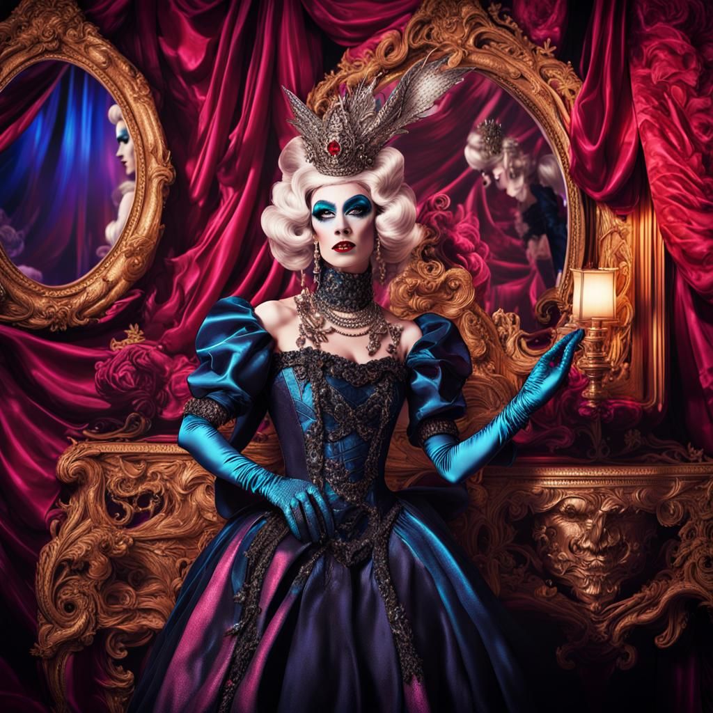 Extravagant Drag Queens in a Satin Wonderland