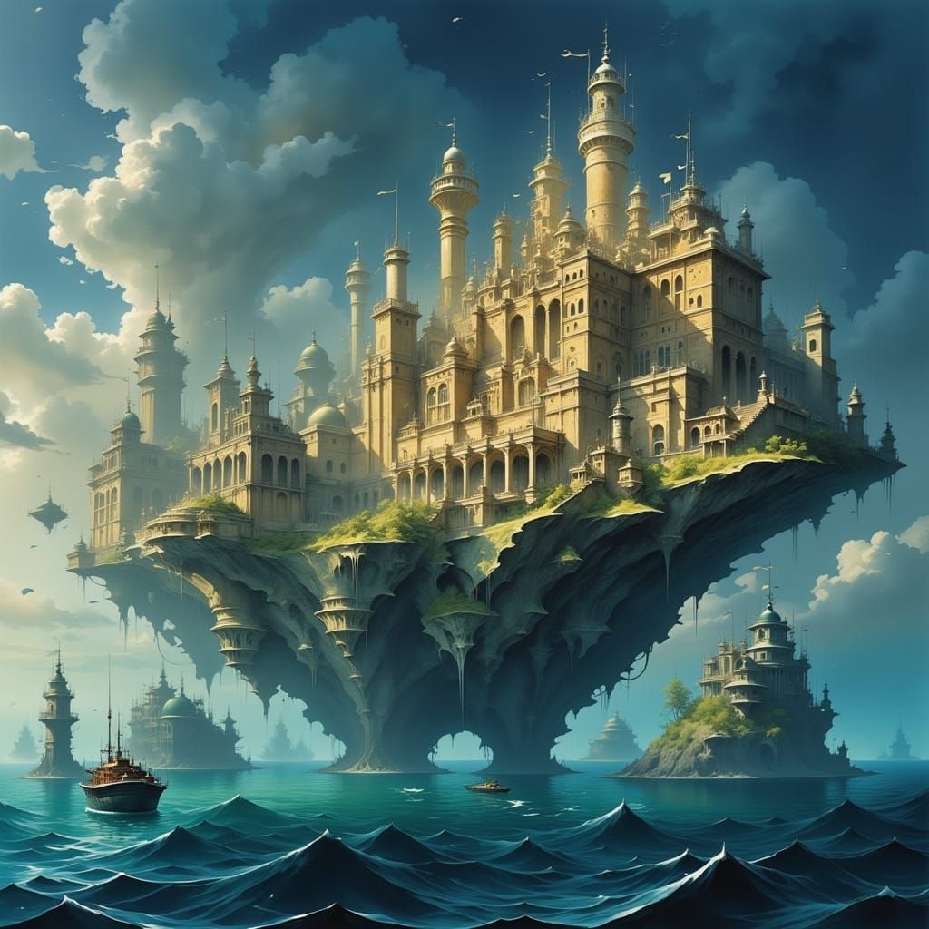 Ancient Aquatilis Civilization in Ethereal Glory