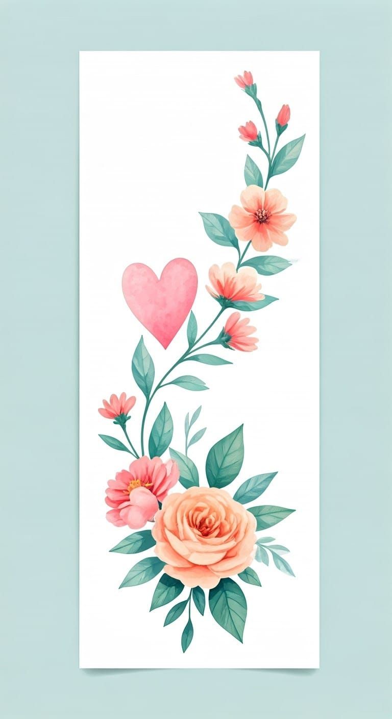 Ethereal Watercolor Invitation in Delicate Floral Style