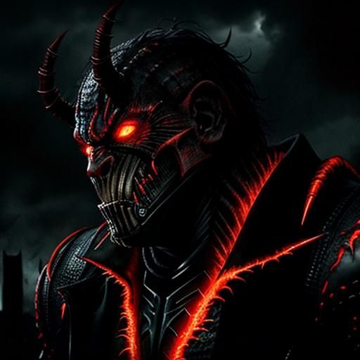 Grotesque Alien Creature in Apocalyptic Wasteland