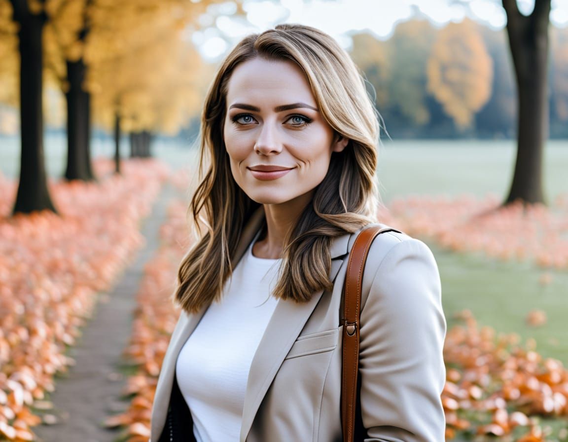 Serene Park Scene in Soft Watercolors