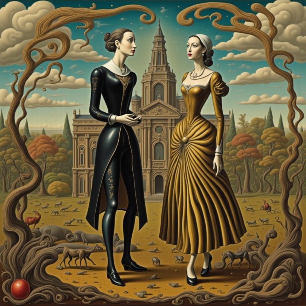 Surreal American Gothic in a Cyberpunk Aesthetic