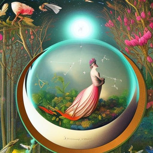 Human-Bird Hybrids on Stargazing Platform