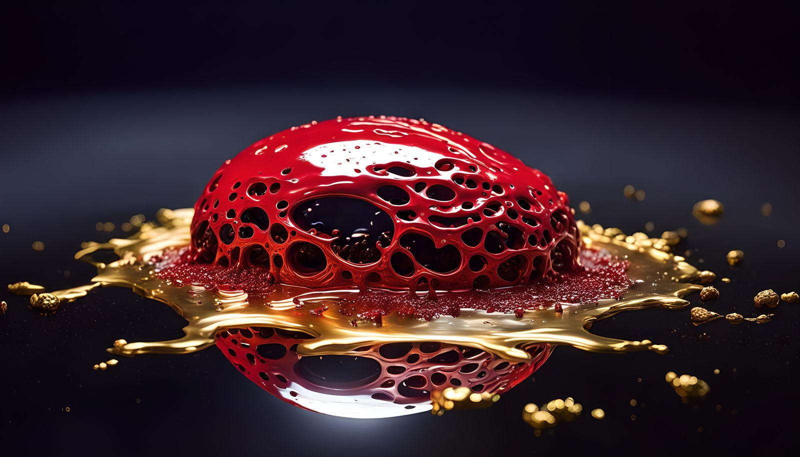 Grotesque Cyborg Embryo: Hyperrealistic Cosmic Horror