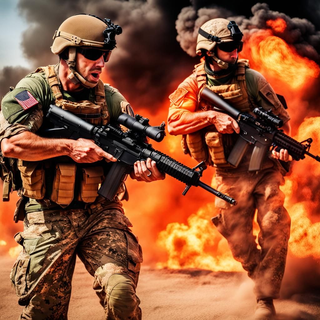 Green Berets in Fierce Combat Firefight