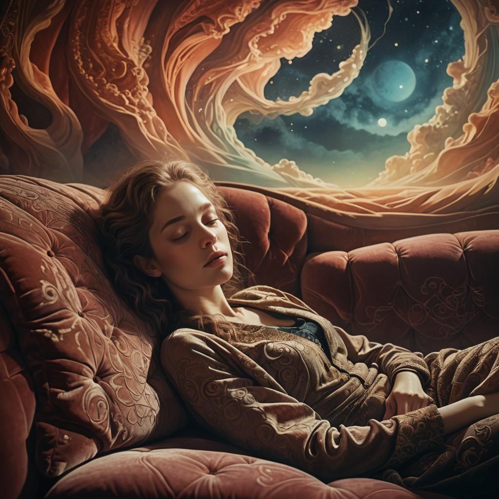 Woman in Trance: A Digital Matte Painting