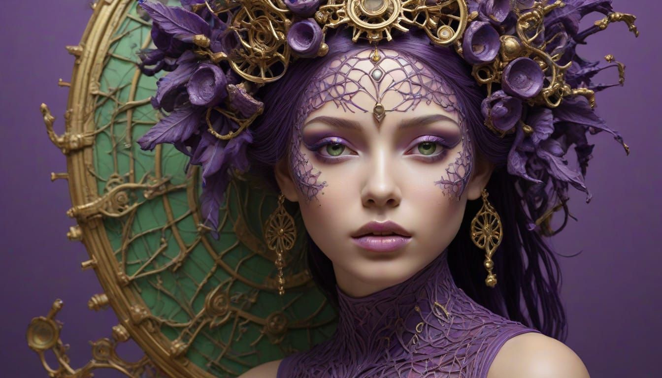 Surrealistic Digital Art in Muted Earthy Tones