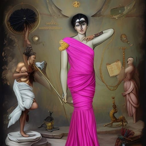 Bejeweled Sphinx in Neoclassical Style