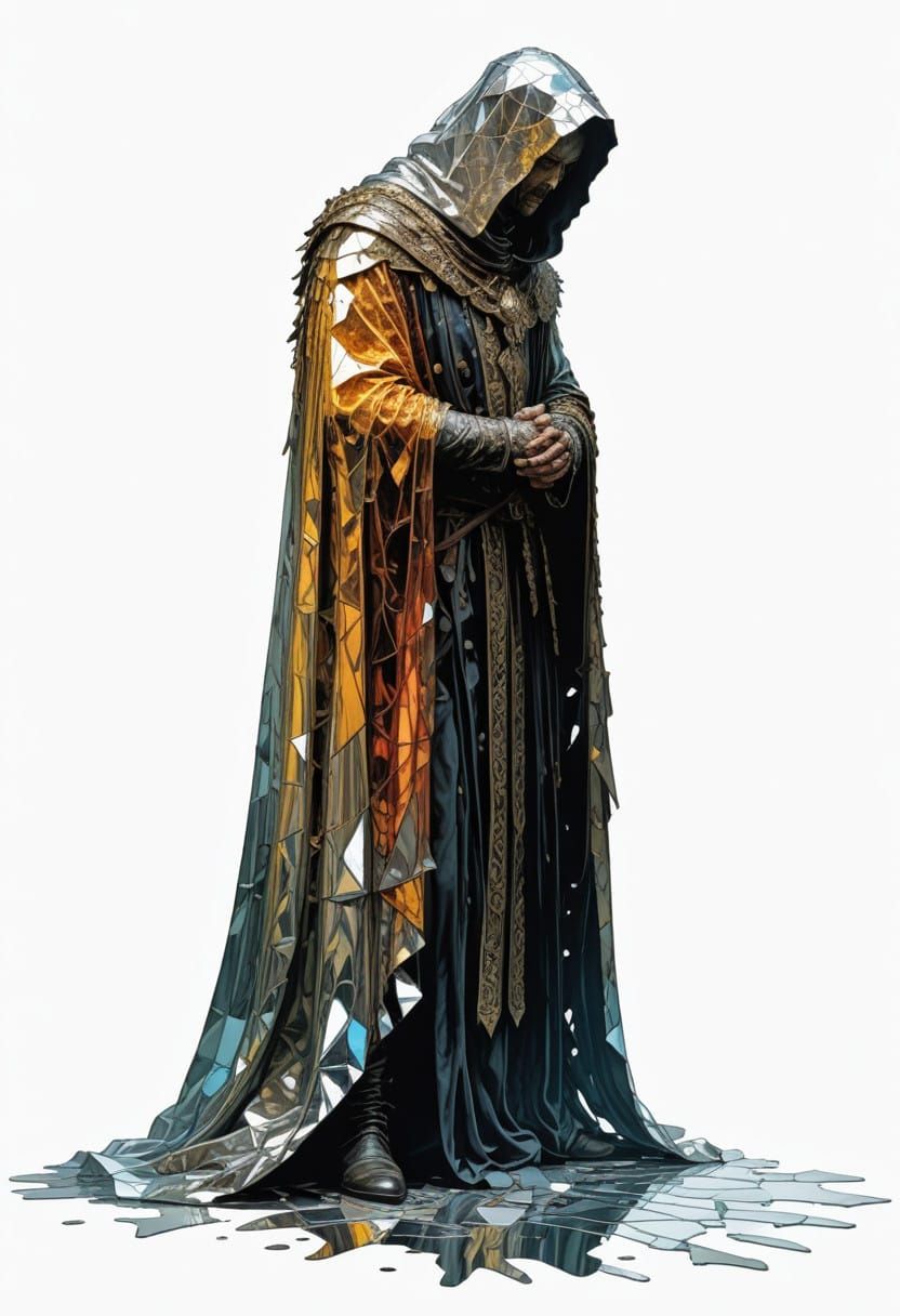 Shrouded 18th Century Hero in Mirror Shard Armor