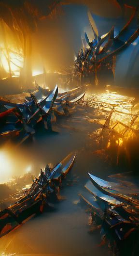 Blades of Chaos: 3D Fantasy Art