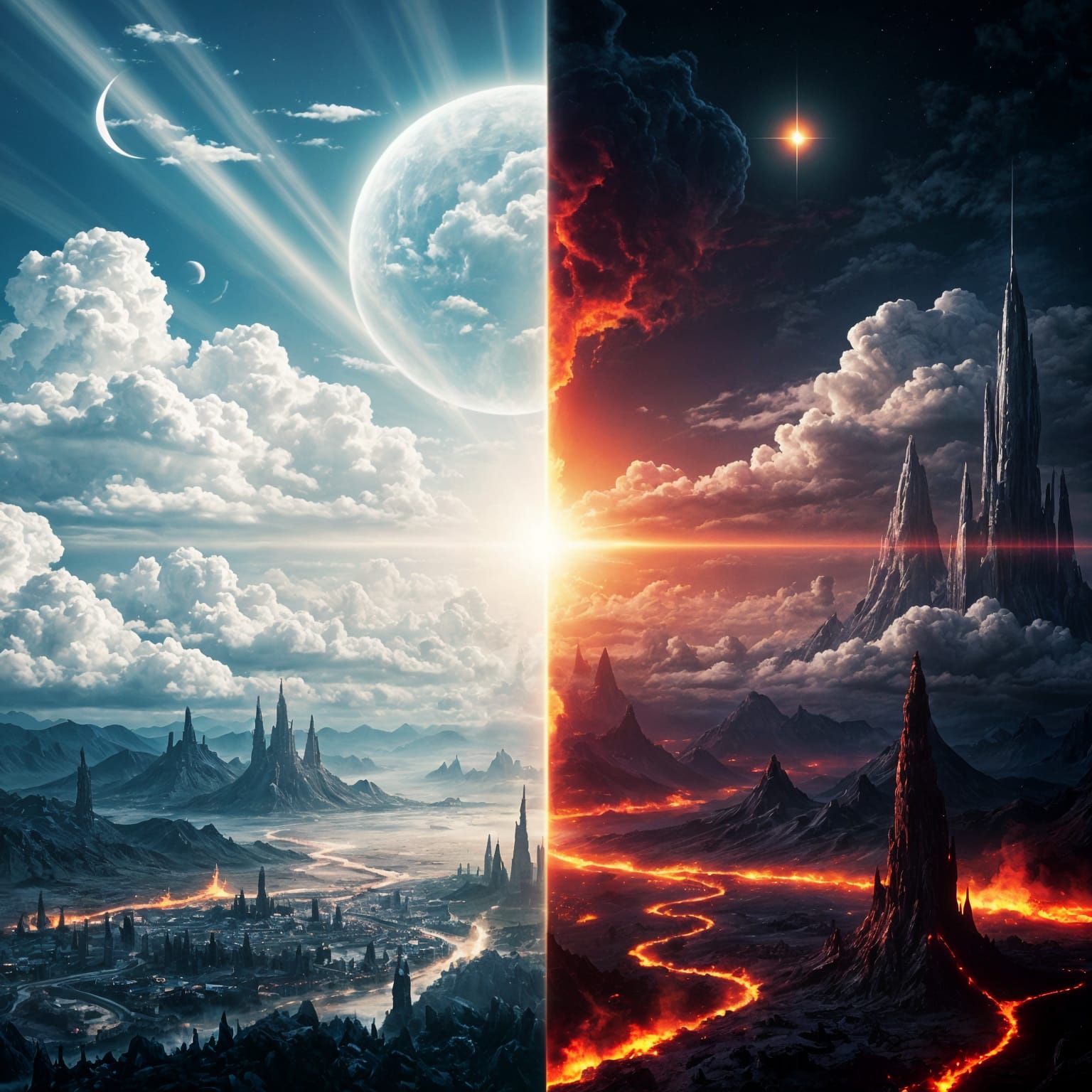 Heaven and Hell Divided