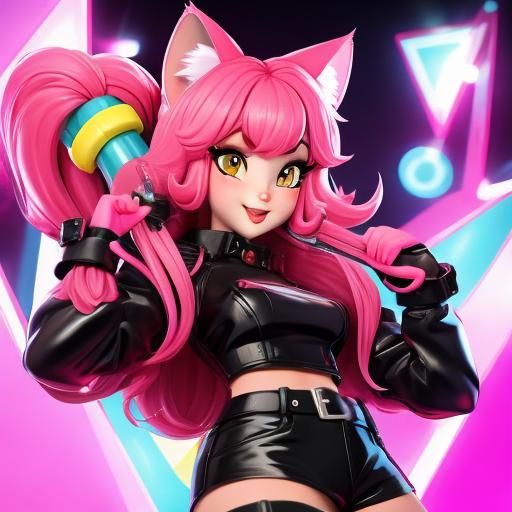 Anime Cat-Girl V-tuber Avatar