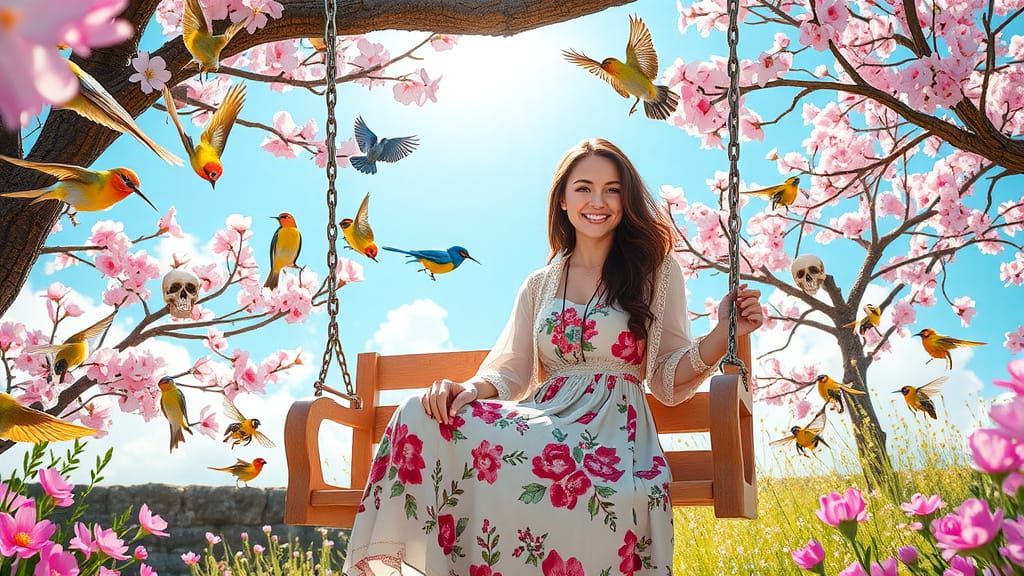 Enchanted Spring Awakening: Blossoms and Sunlight