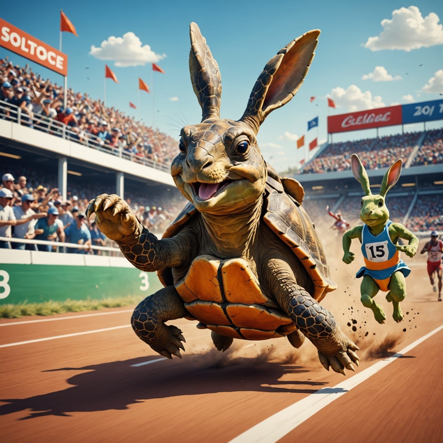 Tortoise Wins: Hare Loses Race