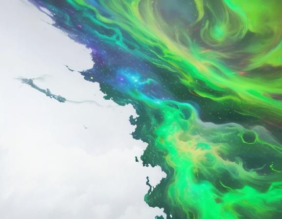 Godlike Figure in Surreal Apocalyptic Starscape