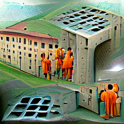 Eerie Solitary Confinement Cell Interior