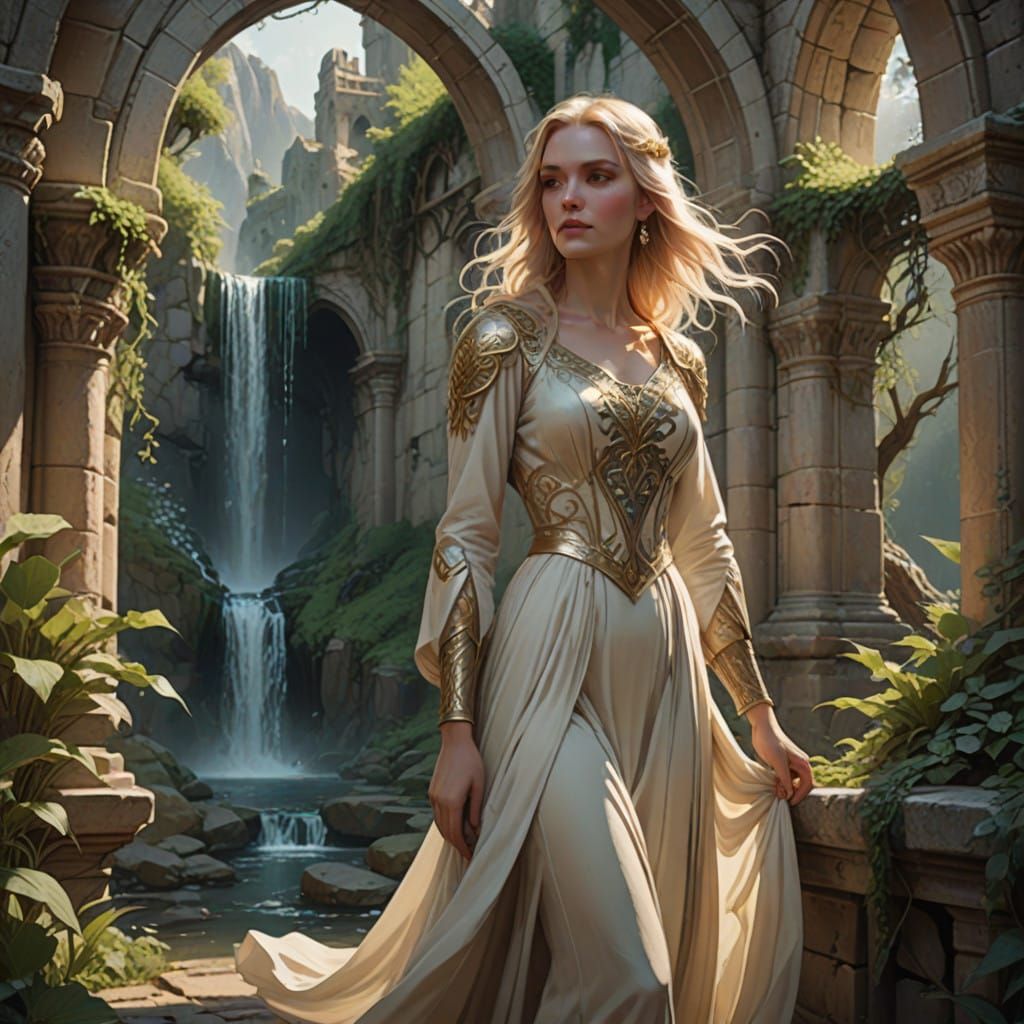 Ethereal Beauty in Ancient Ruins