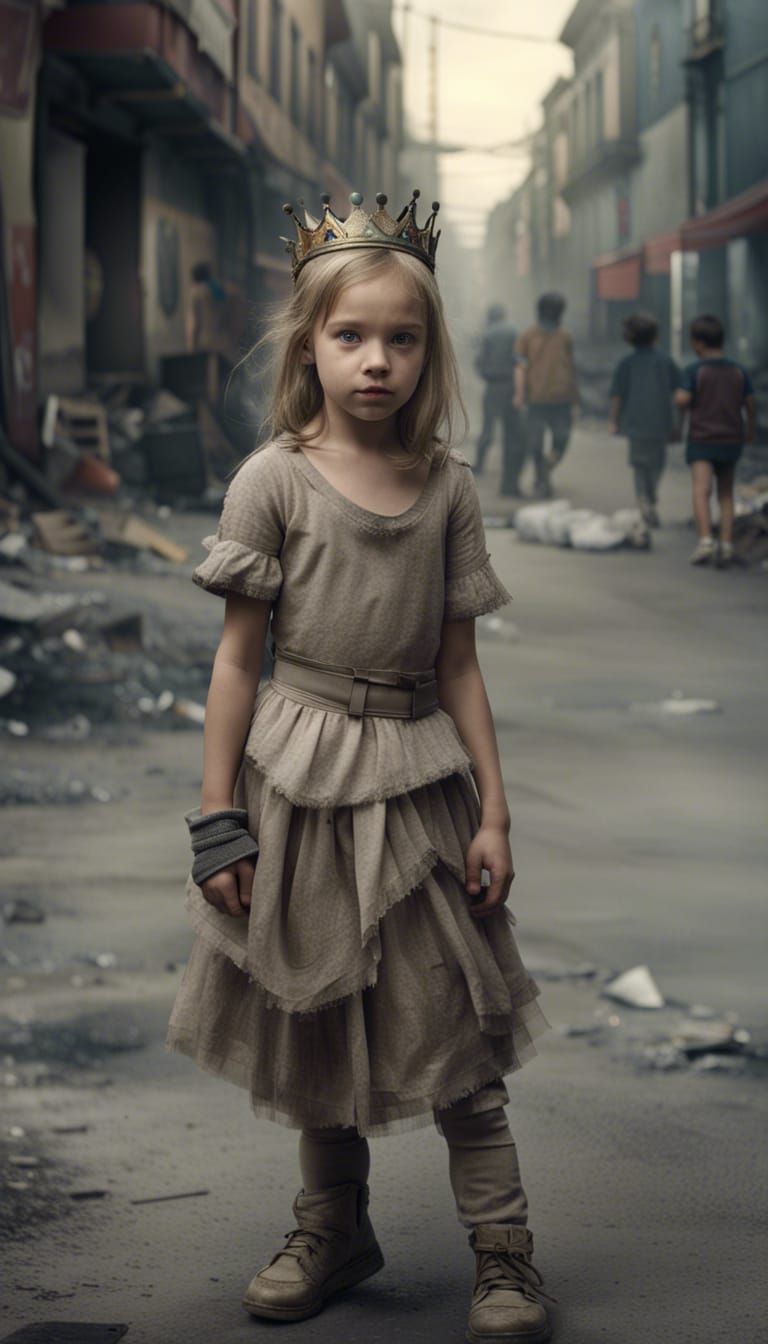 Hyperreal Dancing Princess in Post-Apocalyptic Future