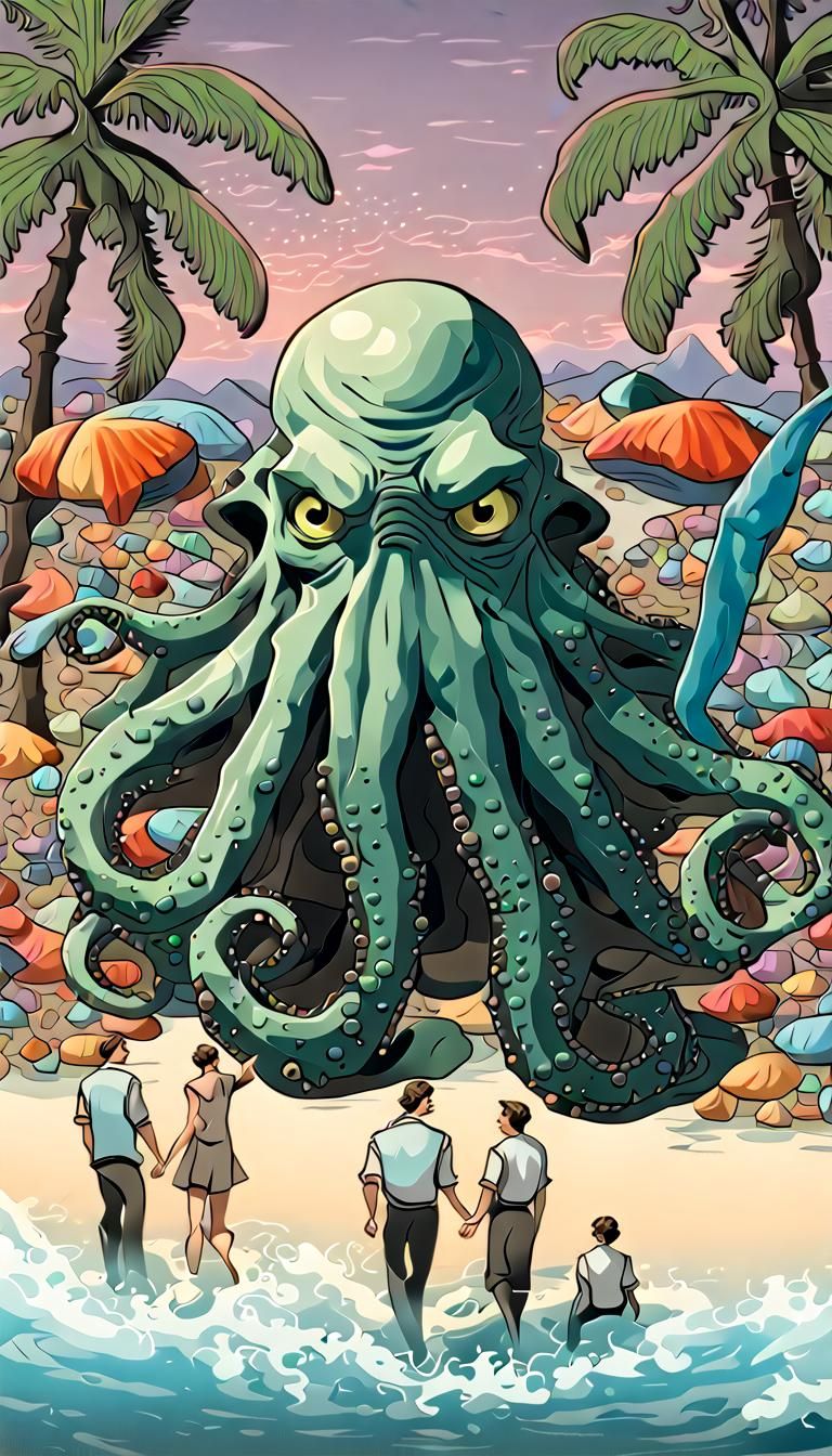 Holmes and Watson's Surreal Beach Party