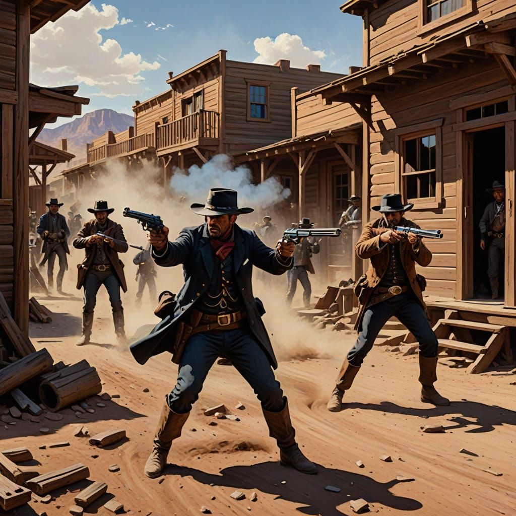 Dramatic Wild West Showdown at the O.K. Corral