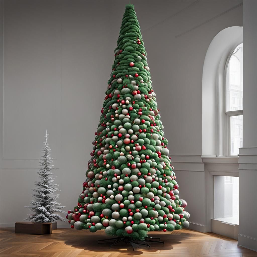Unconventional Christmas Trees: AI-Generated Art
