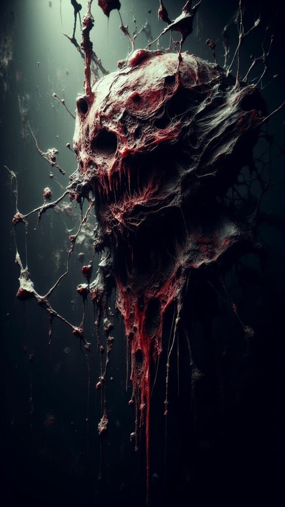 Cronenberg-Style "FLESH CIRCUIT" Biomechanical Horror Logo