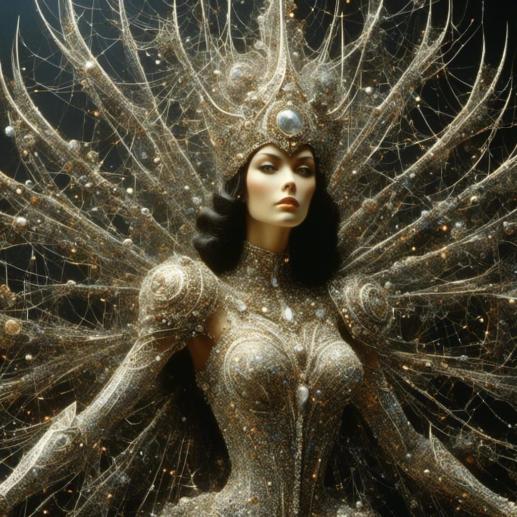 Spider Queen with Feline Features