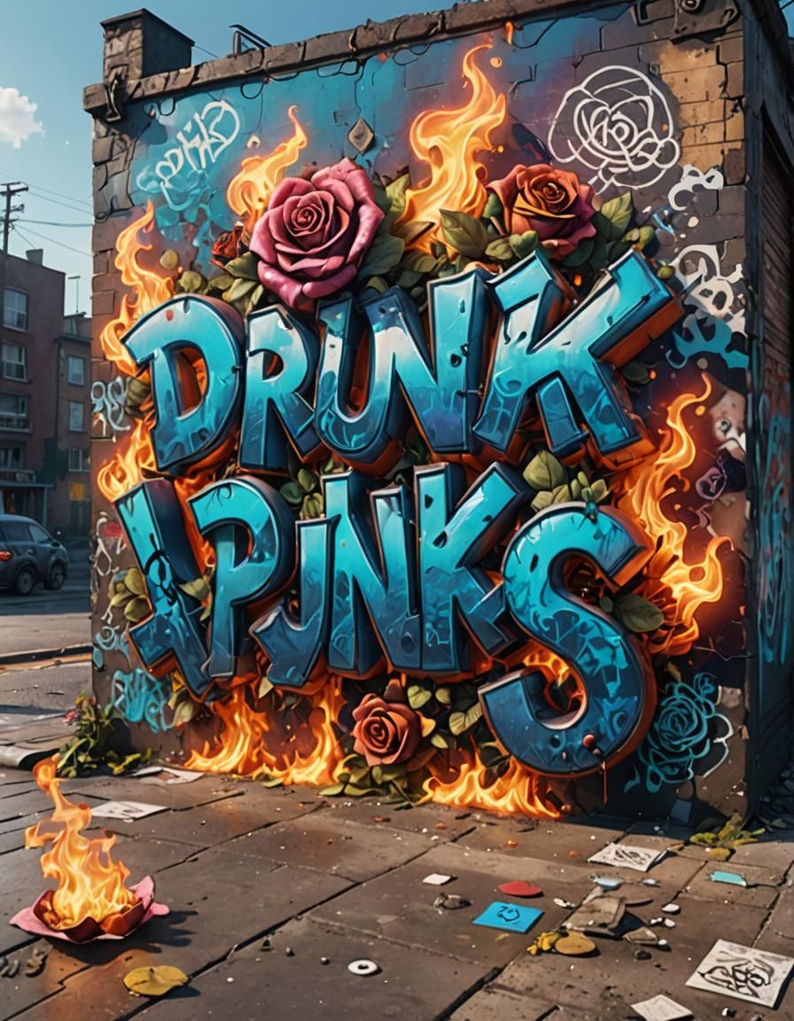 Underwater Post-Apocalyptic Graffiti in 3D