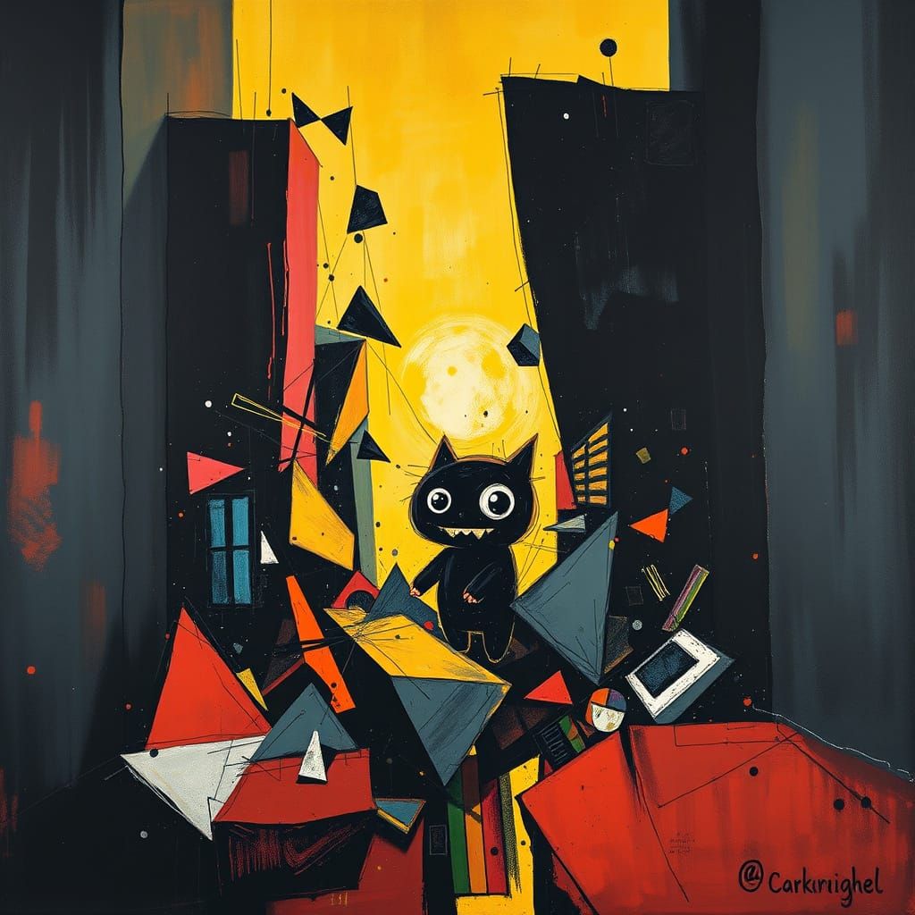 Abstract Geometric Chaos Meets Brutalist Order