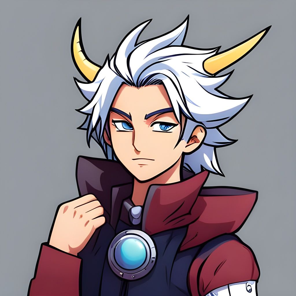 Dragon Boy Portrait in Anime Style
