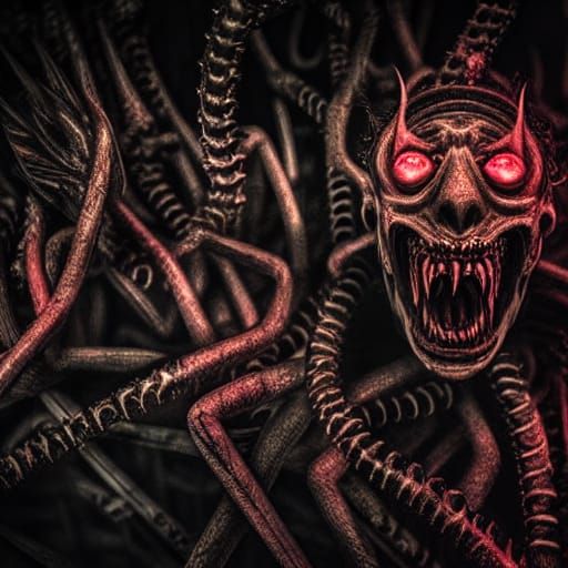 Creepy Demons of Darkness in Cinematic Horror