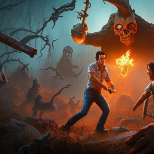 Ash vs Evil Dead: Detailed Matte Painting