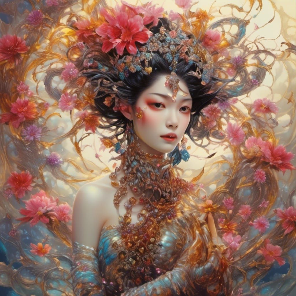 Silent Beauty Surrounded by Darkness