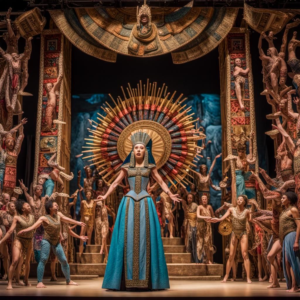 Lavish Aida Staging in Hyperrealistic Detail