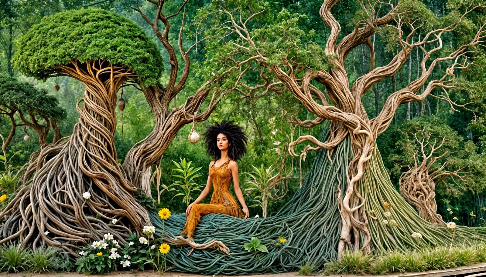 Ephemeral Land Art with Natural Materials