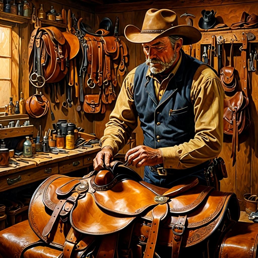 Saddler's Workshop: Crafting Racing and Western Saddles