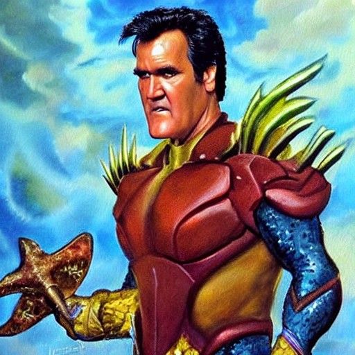 Heroic Portrait Painted in Oil by Gurney