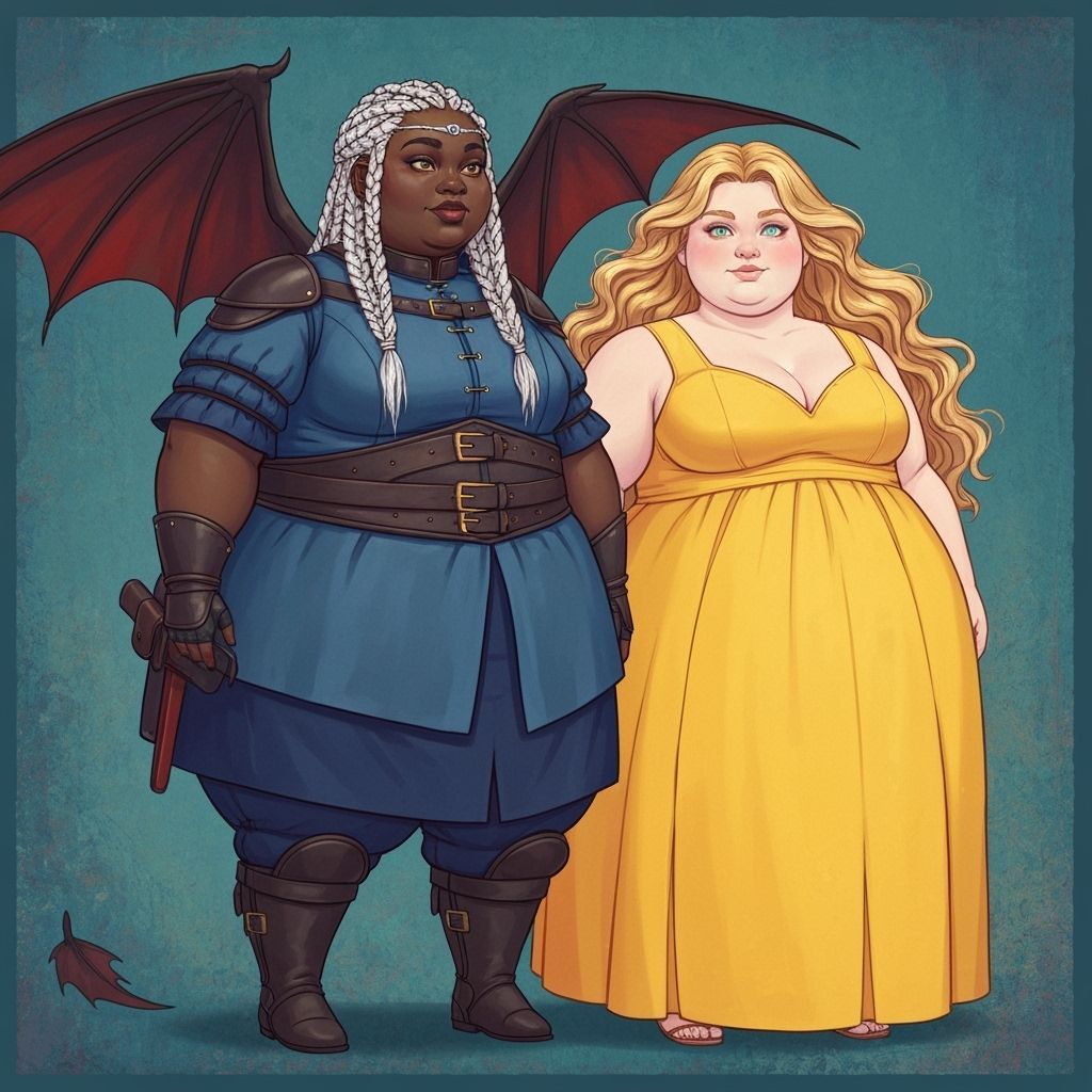 Game of Thrones: Obese Girls with Dragon in Pop Art
